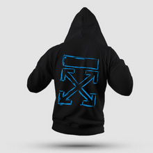 Load image into Gallery viewer, Cross-Blue Black Hoodie