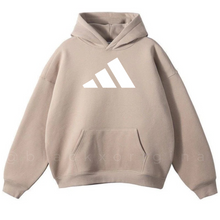 Load image into Gallery viewer, Adidas Bold Logo Beige Hoodie