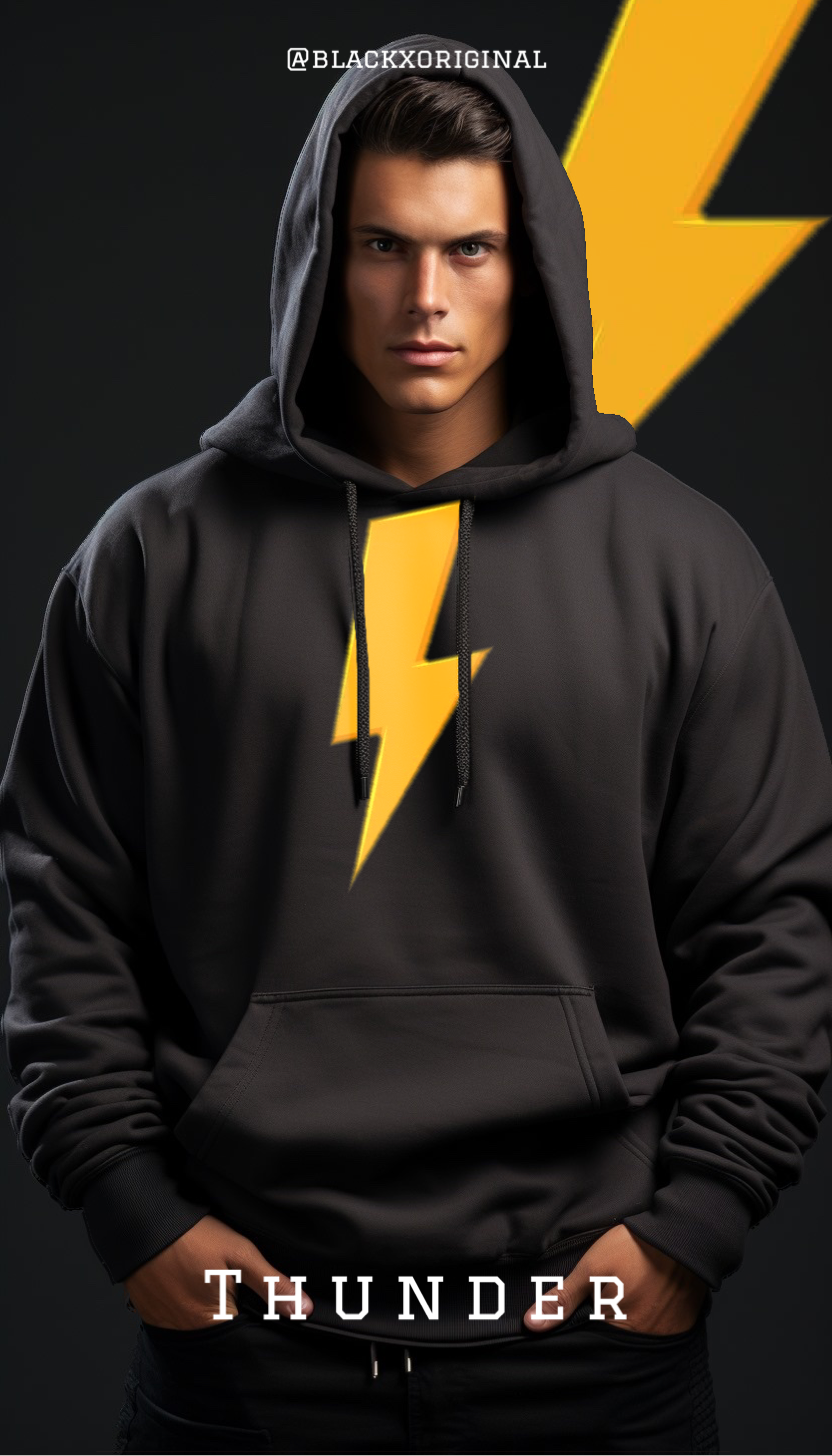 Thunder Black Hoodie