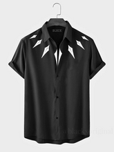 Load image into Gallery viewer, Reflective Neck Black Shirt