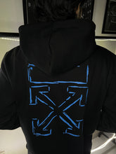 Load image into Gallery viewer, Cross-Blue Black Hoodie