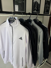 Load image into Gallery viewer, Adidas White Fleece 3 Stripes Jacket