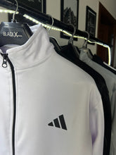 Load image into Gallery viewer, Adidas White Fleece 3 Stripes Jacket