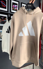 Load image into Gallery viewer, Adidas Bold Logo Beige Hoodie