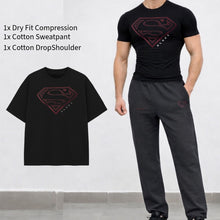 Load image into Gallery viewer, New Imported Dry-Fit Superman Set Complete