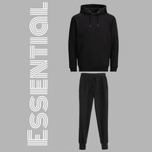 Load image into Gallery viewer, Essential Black Hoodie Tracksuit