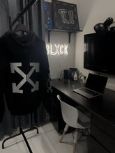 Load image into Gallery viewer, black and grey hoodie mens