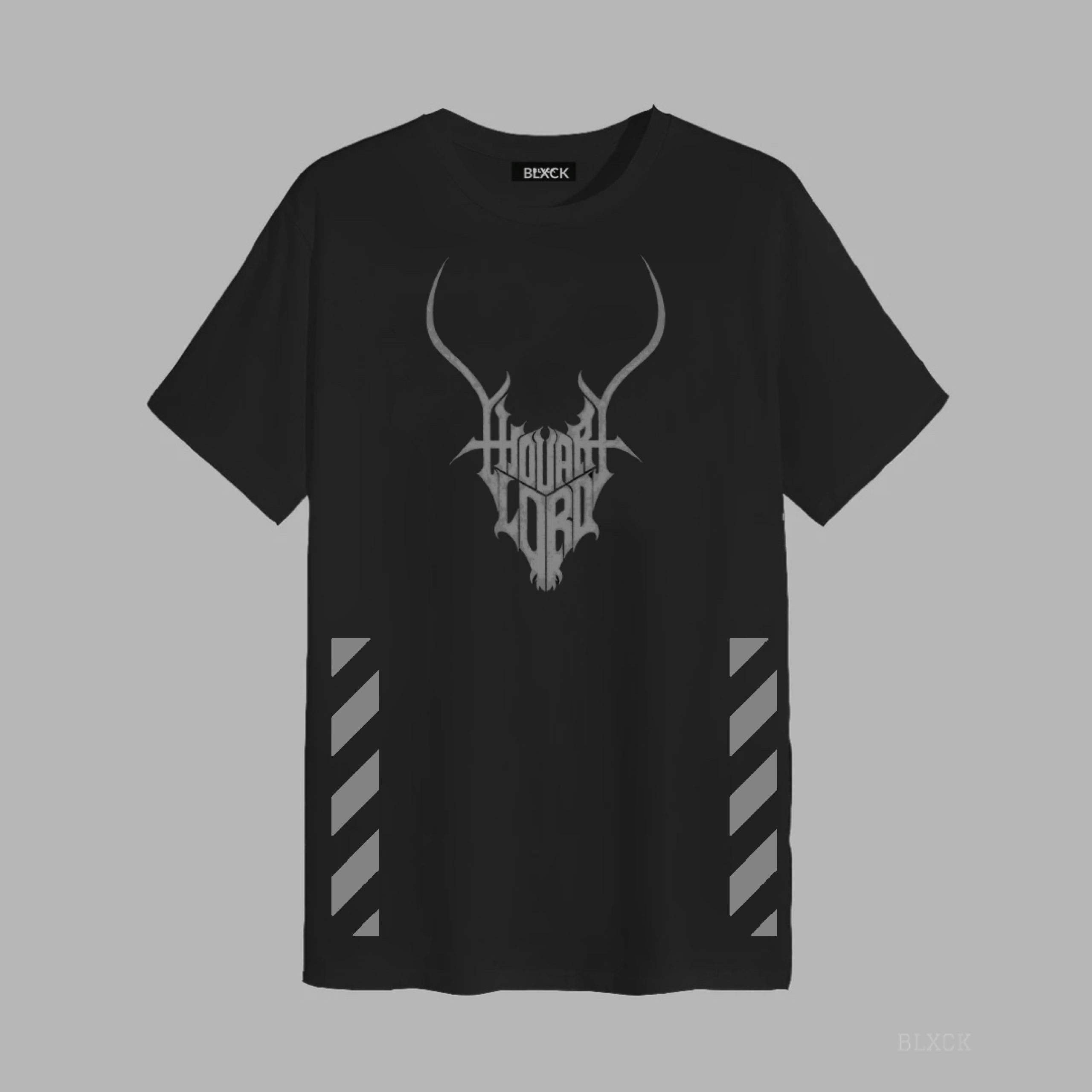 Markhor T Shirt For Mens Black Cotton Printed T-Shirt ISI Logo