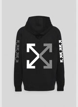 Load image into Gallery viewer, Off-Grey Black Hoodie