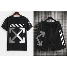 Load image into Gallery viewer, Off-Grey Short Tracksuit