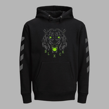 Load image into Gallery viewer, Neon Tiger Black Hoodie