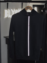 Load image into Gallery viewer, Piping Reflective Black Hoodie