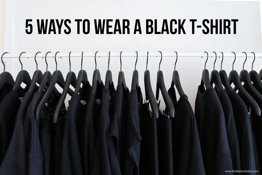 5 Ways to Style Plain Black Shirt Idea