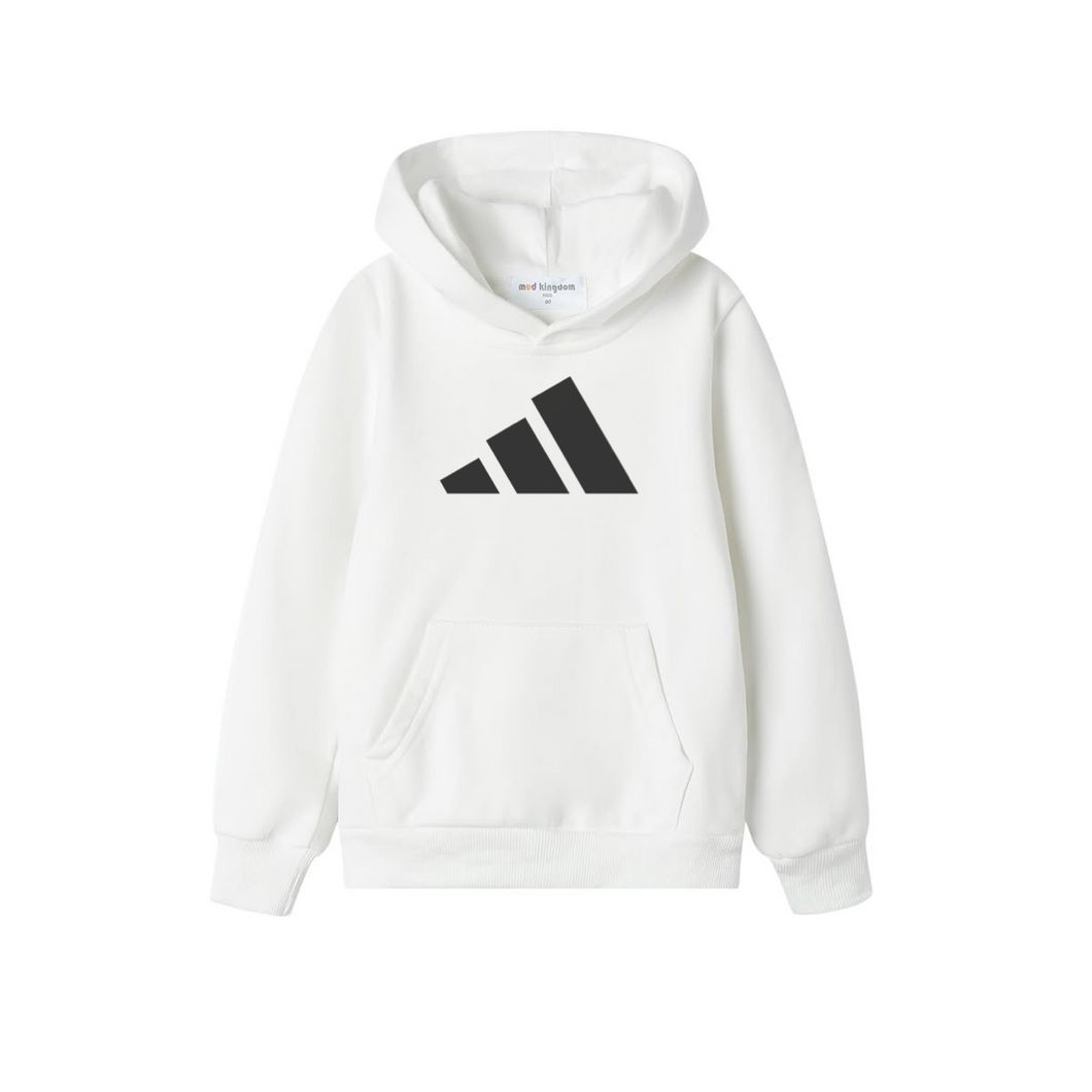 Adidas Bold Logo White Hoodie