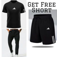 Load image into Gallery viewer, Adidas Black Quick Dry Tracksuit
