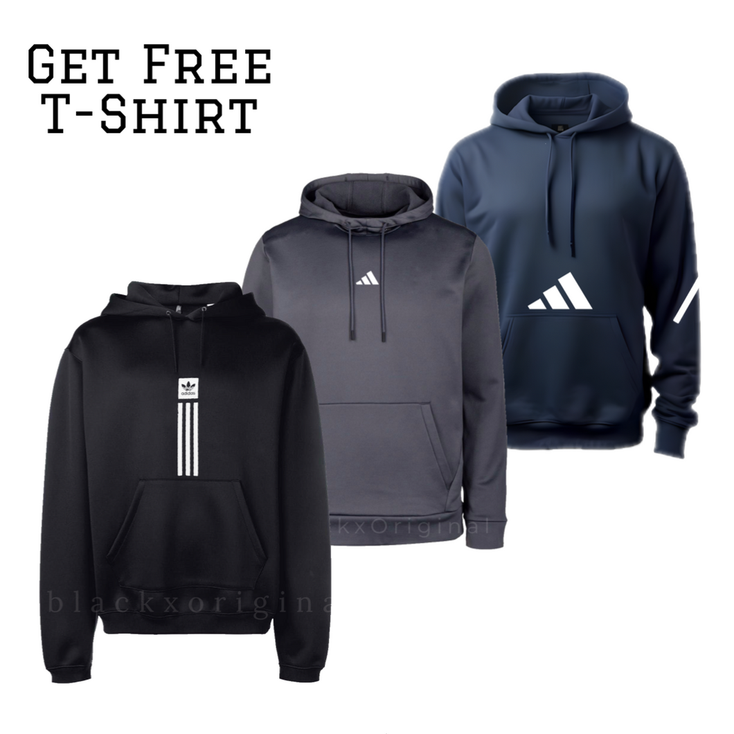 Pack of 3 Adidas 2.0 QuickDry Fleece Hoodie