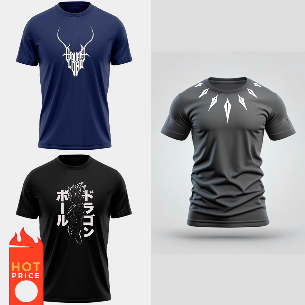 Reflective Pack of 3 Quick Dry T-Shirt