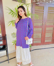 Load image into Gallery viewer, Purple Kurti Top
