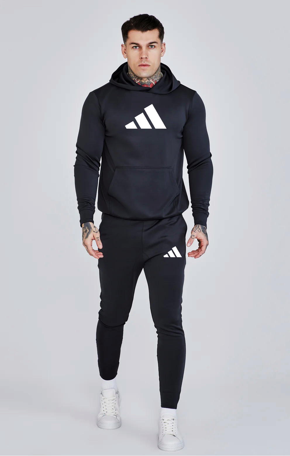 Adidas Bold Logo Hoodie Tracksuit