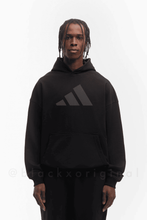 Load image into Gallery viewer, Adidas Big Logo Black Oversized Hoodie
