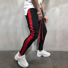 Load image into Gallery viewer, Black Red Panal Trouser
