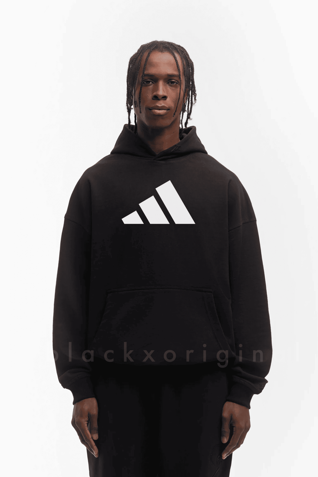 Adidas Black Oversized Hoodie