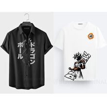 Load image into Gallery viewer, Saiyan Shirt &amp; DBZ White Tee
