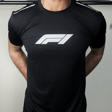 Load image into Gallery viewer, Imported Dry-Fit Airflow F1 Black Tee
