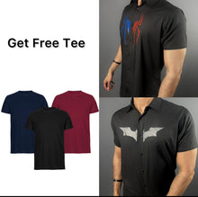 Load image into Gallery viewer, Spider &amp; Dark Batman Shirt
