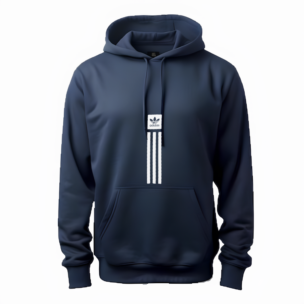 Adidas Strips Navy QuickDry Hoodie