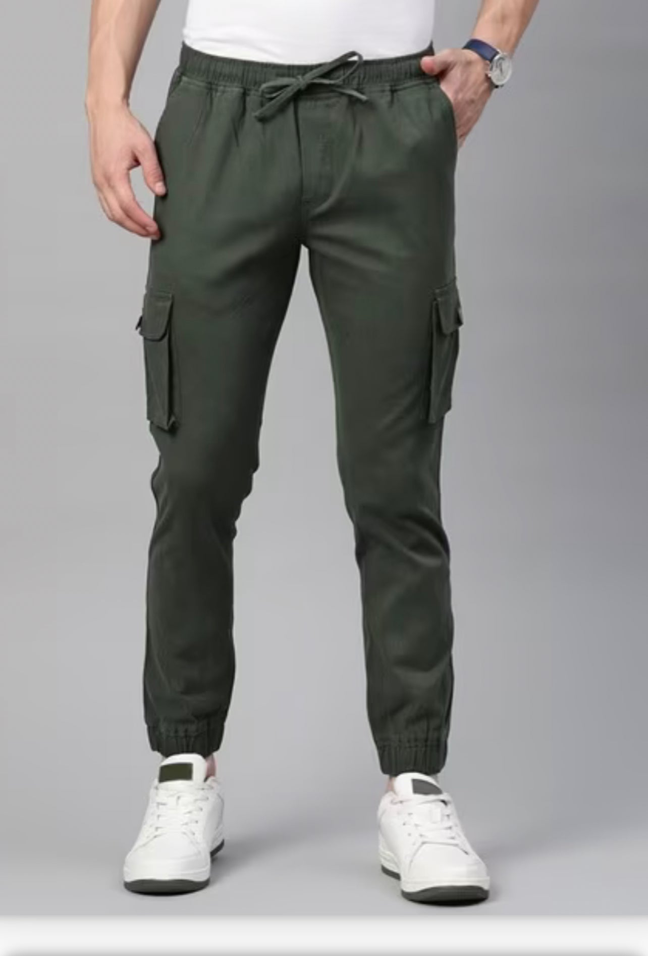 6 Pocket Cargo Trouser Olive | Buy 6 Pocket Cargo Trouser Olive – BLACK ...