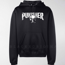 Load image into Gallery viewer, Punisher Black Poly Fleece Hoodie
