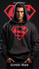 Load image into Gallery viewer, Super-Man Black Hoodie
