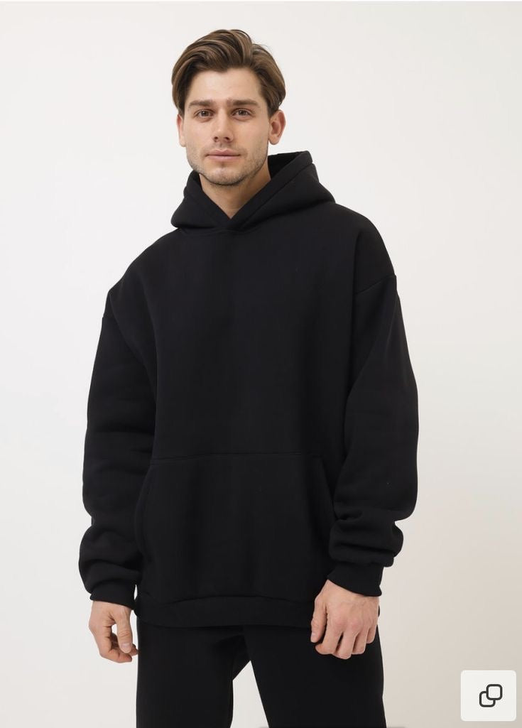 Oversized Black Hoodie – BLACK X ORIGINAL