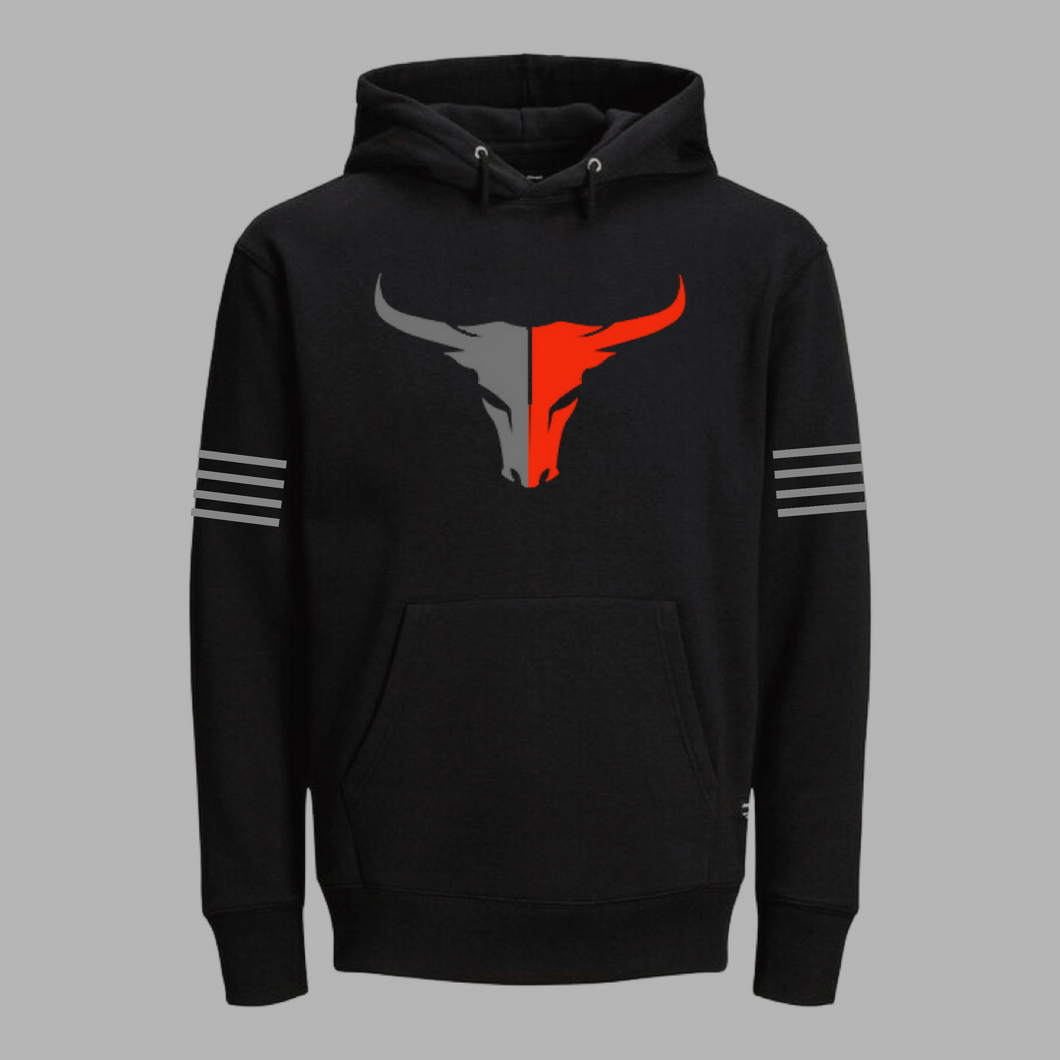 Grey Bull Black Hoodie