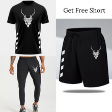 Load image into Gallery viewer, Reflective Markhor Quick Dry Tracksuit Black
