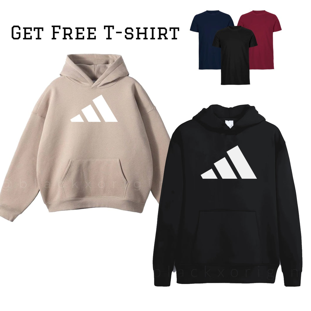 Beige & Black Adidas Hoodie Bundle