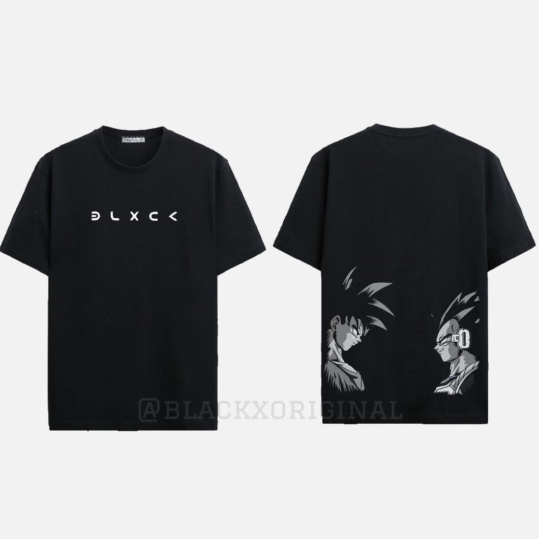 Goku vs Vegeta Black T-shirt