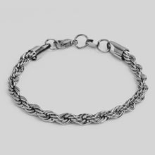 Load image into Gallery viewer, Rope Chain Bracelet (Silver)

