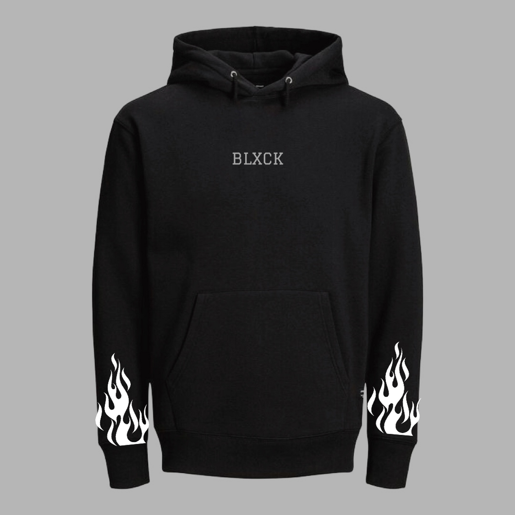 Fire White Black Hoodie – BLACK X ORIGINAL