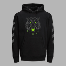 Load image into Gallery viewer, Neon Tiger Black Hoodie
